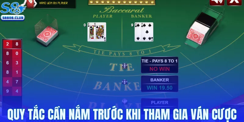  Các quy tắc cần nắm trước khi tham gia ván cược
