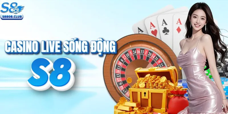 Sảnh casino live sống động Full HD